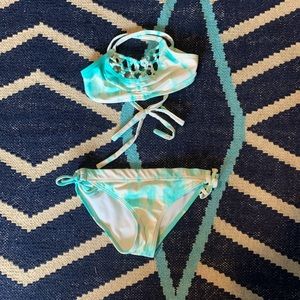 Girls tie-dye bathing suit